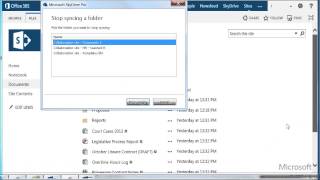 Stop or pause syncing SharePoint 2013 libraries with SkyDrive Pro  EPC Group [upl. by Kincaid655]