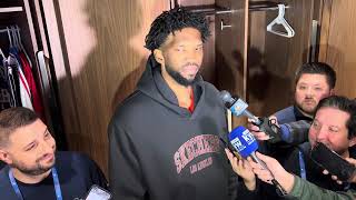 Joel Embiid Postgame NYKPHI  11122024 [upl. by Jorgensen]