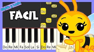 Abejita Chiquitita  TUTORIAL PIANO FÁCIL  CANCIÓN FÁCIL PARA PIANO [upl. by Furiya894]