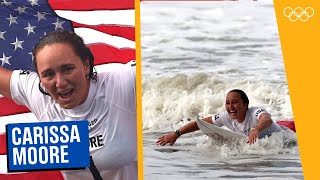 How Carissa Moore became the first ever Olympic champ in women’s surfing  Wait For It Tokyo 2020 [upl. by Anirehs]