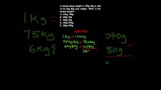 Can you solve this Math Quiz  Initial Weight Calculation [upl. by Ireg]