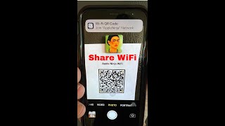 How to Share Wifi Network with QR CODE  EASY with iPhone [upl. by Leong970]