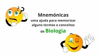 Mnemónicas de Biologia  uma ajuda para memorizar termos e conceitos de Biologia [upl. by Polivy261]