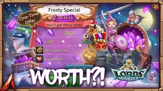 Frosty Special Pack Worth it Lords Mobile [upl. by Etnad]