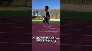 Pre Season 8th grade Track Workout trackandfieldlife [upl. by Fancie478]