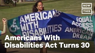 Commemorating 30 Years of the Americans with Disabilities Act  NowThis [upl. by Ezana]