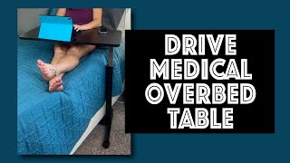 Drive Medical Adjustable Overbed Table [upl. by Also319]