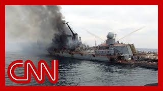 Images appear to show final moments of Russian warship [upl. by Ala]