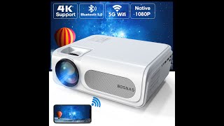 BOSNAS C50C Native 1080P WiFi Bluetooth 5G Beamer [upl. by Coombs]