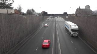 A12 Westlink road in Belfast Northern Ireland Roads [upl. by Nilak]