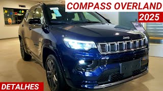 Novo Jeep Compass Overland 2025 20 Turbo de 272cv chega por R266990 com muita Força e tecnologia [upl. by Elyk]