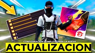 CONFIGURACIÓN COMPLETA PARA FREE FIRE ⚙️ Sensibilidad perfecta para la nueva actualización 2024 [upl. by Annahtur575]