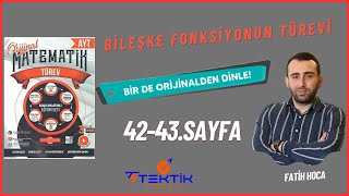 ORÄ°JÄ°NAL TÃœREV 2024 MODEL 4243SAYFA  BÄ°LEÅKE FONKSÄ°YONUN TÃœREVÄ°BÄ°RDE ORJÄ°NALDEN  TEKTIKHOCAM [upl. by Moretta220]