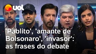 Amante de Bolsonaro Pablito invasor Veja principais frases do 4º debate para eleições em SP [upl. by Lrac]