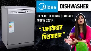 Midea 13 Place Settings Standard Dishwasher WQP12 5201F REVIEW [upl. by Ailis]