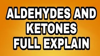 Aldehydes and Ketones full explain in URDU HINDI chemistry 12 learning 4u [upl. by Ylellan479]