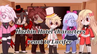 Hazbin characters react to Lucifer Hazbin Hotel Radioapple Part 1 [upl. by Manoff]