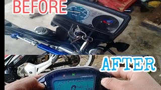 Digital speedometer installation euro 150125 [upl. by Minnnie508]