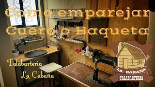 Tutorial de Talabarteria 01  Como emparejar y cortar una vaqueta [upl. by Laing175]