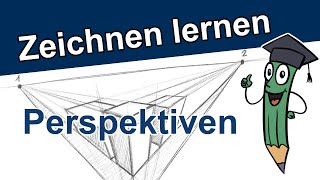 Perspektiven zeichnen lernen  Perspektivisches Zeichnen amp Malen  Übungen zum Mitmachen  DrawTut [upl. by Eadnus]