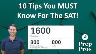 10 Last Minute Tips For The SAT From A Perfect Scorer [upl. by Ise]