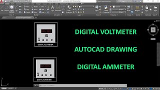 Digital Ammeter amp Voltmeter Drawing  HT LT panel Accessories [upl. by Menon416]