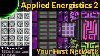 Applied Energistics 2 Your First ME Storage Network  Modded Minecraft Tutorial [upl. by Letsirc]