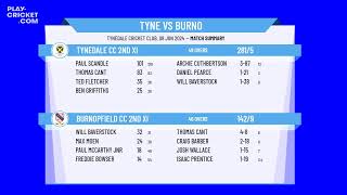 Tynedale CC 2nd XI v Burnopfield CC 2nd XI [upl. by Ailehc897]