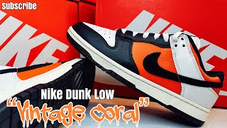 Nike Dunk Low quotVintage Coralquot Review  Legit Check Black Light [upl. by Germana]