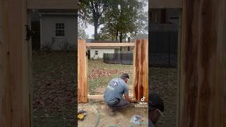 fencebuilding diy fenceconstruction fencecartel [upl. by Onileva636]