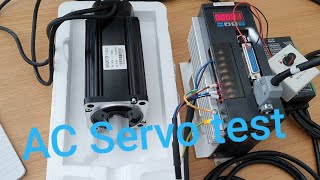 First test run AC Servo motor 1kW [upl. by Odrareve928]