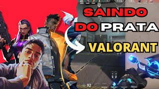 🛑LIVE ON VALORANT DO PRATA AO RADIANT 💜subindo elo 💜 valorant [upl. by Laubin]