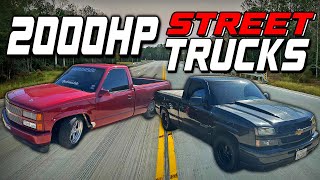 1000HP On The Street Big Tire Turbo OBS VS Turbo SILVERADO ‼️💵💵💵💵💵💵 [upl. by Cohdwell126]