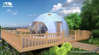 Glamping Resort Ideas 4  Glamping Dome Tents at the Riverside [upl. by Nya]