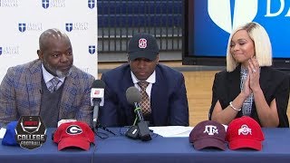 Emmitt Smith proud of his son for forging his own path with Stanford  National Signing Day [upl. by Changaris675]