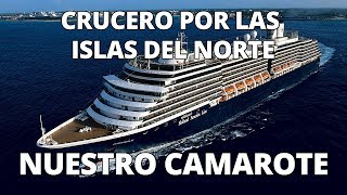 Nuestro camarote con vista obstruida del Zuiderdam Holland America Line [upl. by Nea]