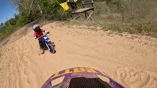 CCMX 5 Points MX 50cc Shaft Class Moto 1 ouelletteracing alpinestars GoPro leatt DBK moto [upl. by Azne]