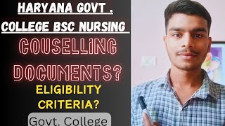 HARYANA BSC NURSING COUSELLING DOCUMENTS  HARYANA PARAMEDICAL COUSELLING DOCUMENTS  PGIMS HARYANA [upl. by Sweet]