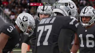 Madden NFL 25 CPU vs CPU Weekly Sim Gameplay Chiefs vs Raiders Week 8 [upl. by Inaboy]