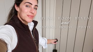 GREEN LIVING ROOM REVEAL amp MOVING HOUSE UPDATE  Lydia Elise Millen [upl. by Henarat]