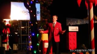 Legoland California Christmas Tree Lighting 2013  Featuring Elizabeth Banks [upl. by Airel934]