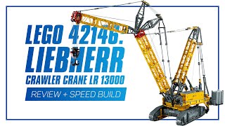 LEGO 42146 Liebherr Crawler Crane LR 13000  HANDSON REVIEW [upl. by Oimetra]