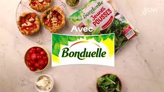 Bonduelle x Jow  Tartelettes pesto tomates et salade [upl. by Aeduj]