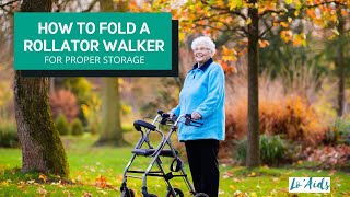 HOW TO FOLD A ROLLATOR WALKER [upl. by Amesari]