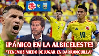 ¡PÁNICO EN LA ALBICELESTE 😨 PRENSA ARGENTINA TEME el INFIERNO de BARRANQUILLA ante COLOMBIA🔥 [upl. by Ennylyak]