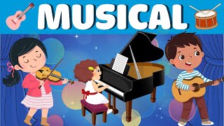 Let’s Learn Musical Instruments in English  Fun and Easy Vocabulary for Kids [upl. by Rawlinson]