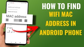 How To Find Wifi Mac Address In Android Phone  Ft Poco  English [upl. by Wahkuna149]