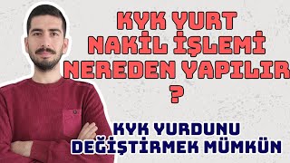 KYK YURT NAKİL İŞLEMİ NASIL YAPILIR  EK YURT BAŞVURUSU NE ZAMAN [upl. by Eenrahc]