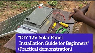 How to connect solar panel and inverter to 12 volts battery [upl. by Ytsanyd]