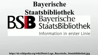 Bayerische Staatsbibliothek [upl. by Premer]